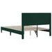 Cadru de pat cu headboard Verde închis 120 x 200 cm Catifea - WALTI WALTI