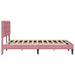 Cadru de pat cu headboard Roz 140 x 190 cm Catifea - WALTI WALTI