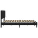 Cadru de pat cu headboard Negru 140 x 190 cm Catifea - WALTI WALTI