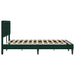 Cadru de pat cu headboard Verde închis 140 x 200 cm Catifea - WALTI WALTI