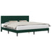 Cadru de pat cu headboard Verde închis 180 x 200 cm Catifea - WALTI WALTI