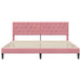Cadru de pat cu headboard Roz 180 x 200 cm Catifea - WALTI WALTI