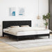 Cadru de pat cu headboard Negru 180 x 200 cm Catifea - WALTI WALTI