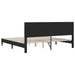 Cadru de pat cu headboard Negru 180 x 200 cm Catifea - WALTI WALTI