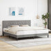 Cadru de pat cu headboard Gri deschis 200 x 200 cm Catifea - WALTI WALTI