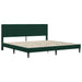 Cadru de pat cu headboard Verde închis 200 x 200 cm Catifea - WALTI WALTI