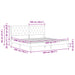 Cadru de pat cu headboard albastru 200 x 200 cm Catifea - WALTI WALTI