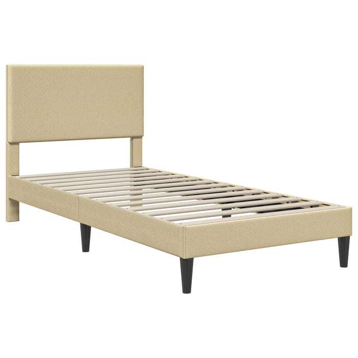 Cadru de pat cu headboard Verde deschis gri 80 x 200 cm - WALTI WALTI