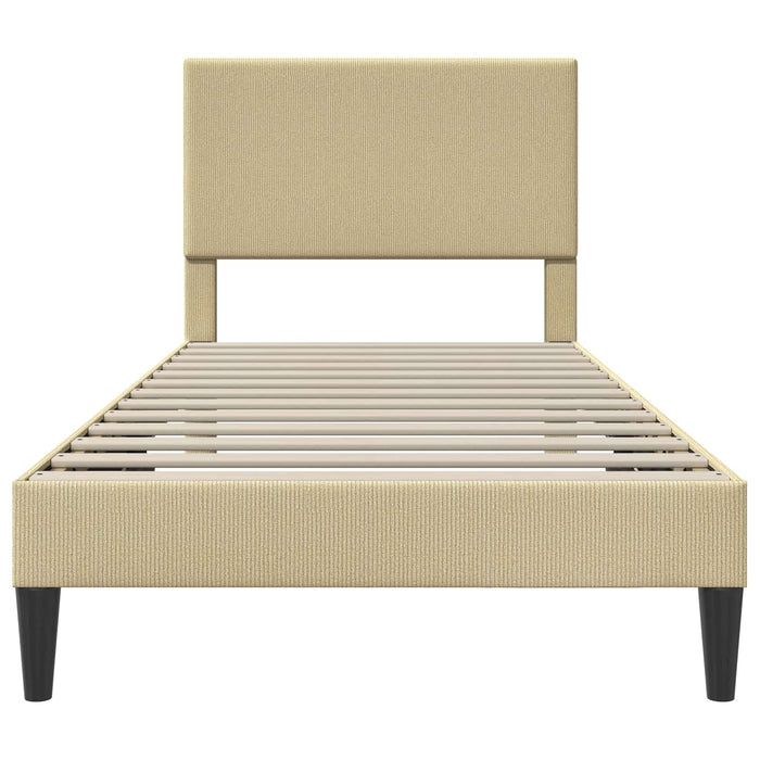 Cadru de pat cu headboard Verde deschis gri 80 x 200 cm - WALTI WALTI