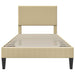 Cadru de pat cu headboard Verde deschis gri 90 x 190 cm - WALTI WALTI