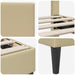Cadru de pat cu headboard Verde deschis gri 100 x 200 cm - WALTI WALTI