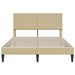 Cadru de pat cu headboard Verde deschis gri 120 x 190 cm - WALTI WALTI