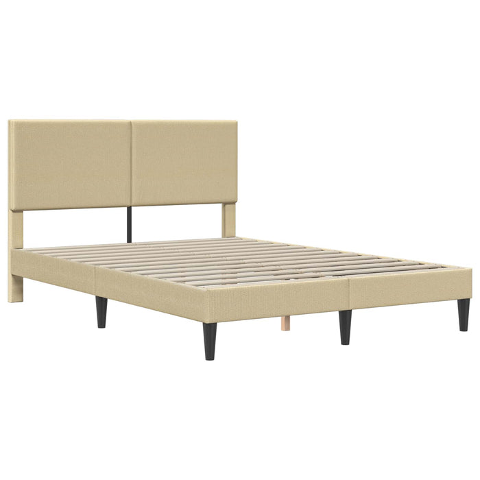 Cadru de pat cu headboard Verde deschis gri 140 x 200 cm - WALTI WALTI