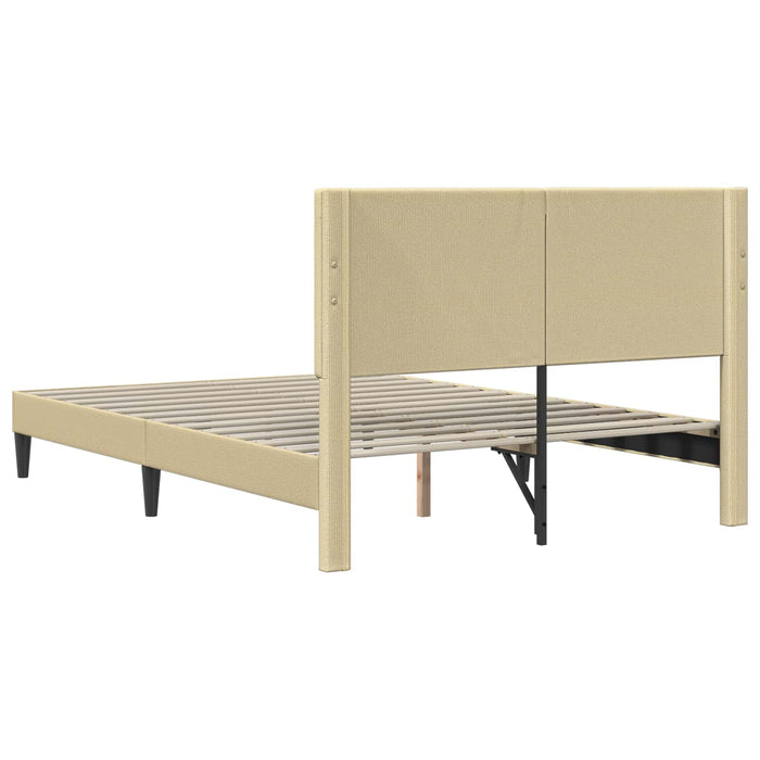 Cadru de pat cu headboard Verde deschis gri 140 x 200 cm - WALTI WALTI