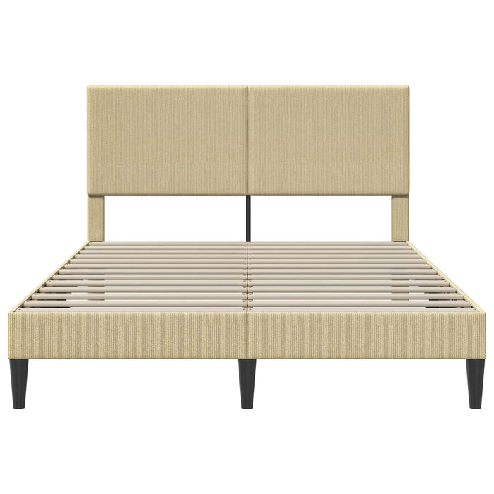 Cadru de pat cu headboard Verde deschis gri 160 x 200 cm - WALTI WALTI