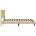 Cadru de pat cu headboard Verde deschis gri 160 x 200 cm - WALTI WALTI