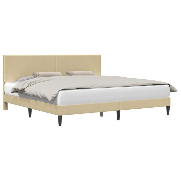 Cadru de pat cu headboard Verde deschis gri 180 x 200 cm - WALTI WALTI