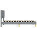 Cadru de pat cu headboard Gri deschis 90 x 190 cm Țesătură - WALTI WALTI