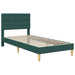 Cadru de pat cu headboard Verde închis 90 x 190 cm Țesătură - WALTI WALTI