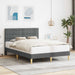 Cadru de pat cu headboard Gri închis 120 x 200 cm Țesătură - WALTI WALTI