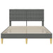 Cadru de pat cu headboard Gri închis 120 x 200 cm Țesătură - WALTI WALTI