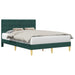 Cadru de pat cu headboard Verde închis 120 x 200 cm Țesătură - WALTI WALTI