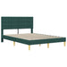 Cadru de pat cu headboard Verde închis 120 x 200 cm Țesătură - WALTI WALTI