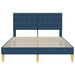 Cadru de pat cu headboard albastru 120 x 200 cm Țesătură - WALTI WALTI