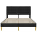 Cadru de pat cu headboard Negru 140 x 190 cm Țesătură - WALTI WALTI