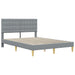 Cadru de pat cu headboard Gri deschis 140 x 200 cm Țesătură - WALTI WALTI