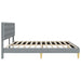Cadru de pat cu headboard Gri deschis 180 x 200 cm Țesătură - WALTI WALTI