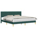 Cadru de pat cu headboard Verde închis 180 x 200 cm Țesătură - WALTI WALTI