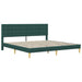 Cadru de pat cu headboard Verde închis 180 x 200 cm Țesătură - WALTI WALTI