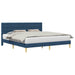 Cadru de pat cu headboard albastru 180 x 200 cm Țesătură - WALTI WALTI