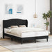 Cadru de pat cu headboard Negru 120 x 190 cm Piele artificială - WALTI WALTI