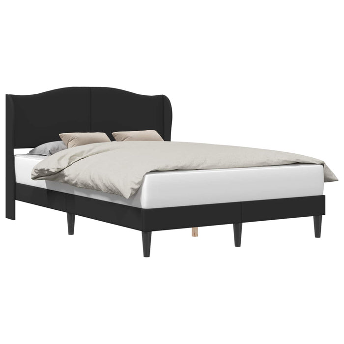 Cadru de pat cu headboard Negru 120 x 200 cm Piele artificială - WALTI WALTI
