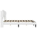 Cadru de pat cu headboard Alb 140 x 190 cm Piele artificială - WALTI WALTI