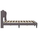 Cadru de pat cu headboard Gri 140 x 200 cm Piele artificială - WALTI WALTI