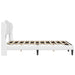 Cadru de pat cu headboard Alb 160 x 200 cm Piele artificială - WALTI WALTI
