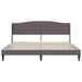Cadru de pat cu headboard Gri 180 x 200 cm Piele artificială - WALTI WALTI