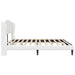 Cadru de pat cu headboard Alb 180 x 200 cm Piele artificială - WALTI WALTI