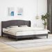 Cadru de pat cu headboard Gri 200 x 200 cm Piele artificială - WALTI WALTI