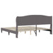 Cadru de pat cu headboard Gri 200 x 200 cm Piele artificială - WALTI WALTI