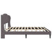Cadru de pat cu headboard Gri 200 x 200 cm Piele artificială - WALTI WALTI