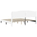 Cadru de pat cu headboard Alb 200 x 200 cm Piele artificială - WALTI WALTI
