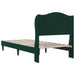 Cadru de pat cu headboard Verde închis 80 x 200 cm Catifea - WALTI WALTI