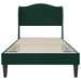 Cadru de pat cu headboard Verde închis 80 x 200 cm Catifea - WALTI WALTI