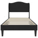 Cadru de pat cu headboard Negru 80 x 200 cm Catifea - WALTI WALTI