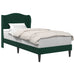 Cadru de pat cu headboard Verde închis 90 x 200 cm Catifea - WALTI WALTI
