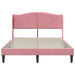 Cadru de pat cu headboard Roz 160 x 200 cm Catifea - WALTI WALTI